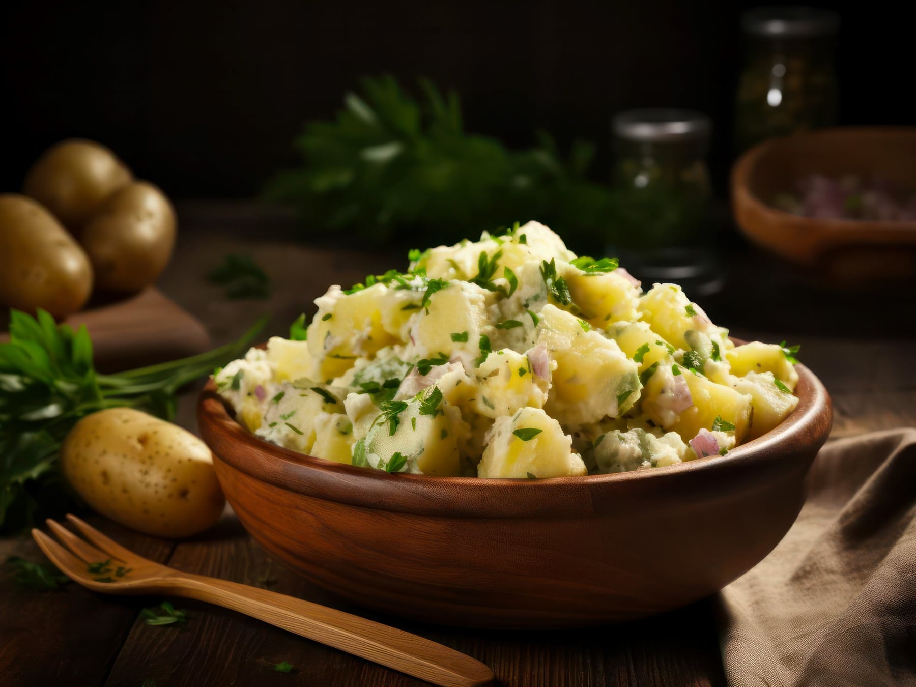 La ensalada de papa, una guarnición clásica que se reinventa con variantes cremosas y vinagretas