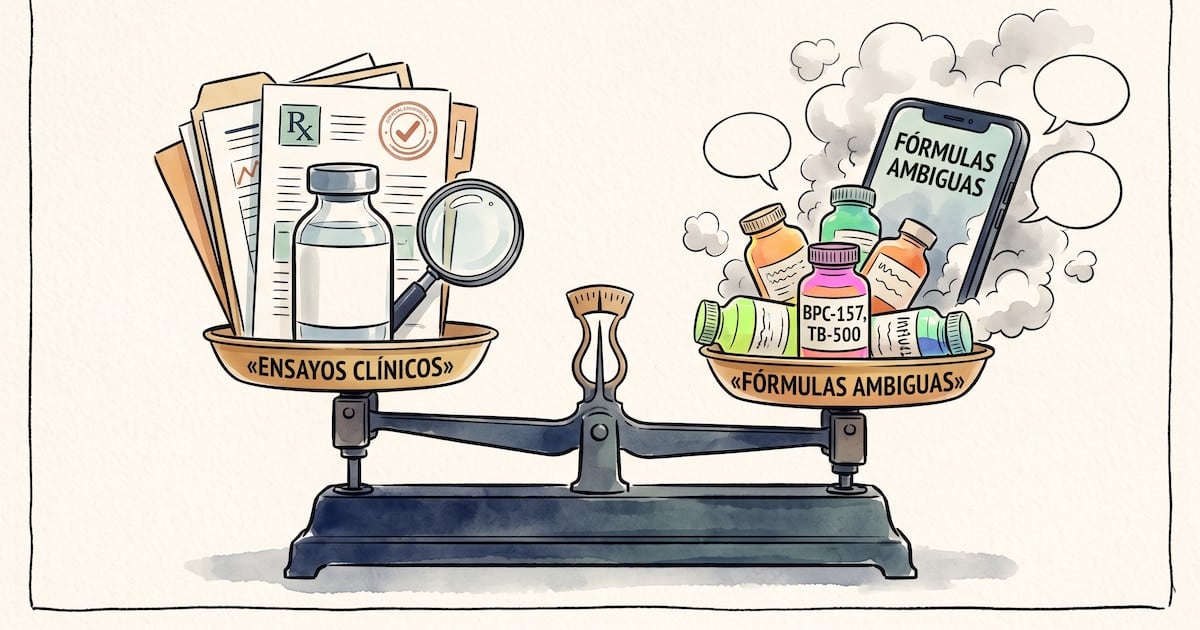 La palabra "péptidos" esconde mundos muy distintos y la evidencia no los trata igual