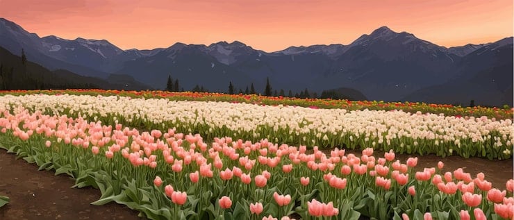 Trevelin y sus tulipanes: 40 días de flores que cambian como el estado de ánimo de cualquier porteño