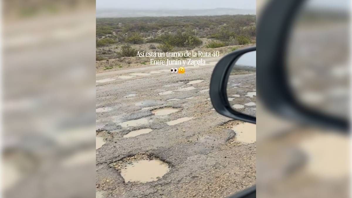 Treinta kilómetros de pozos que obligan a pisar con cuidado en la Ruta 40 neuquina